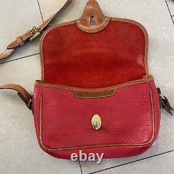 Vintage Dooney & Bourke AWL Cavalry Red Shoulder Bag