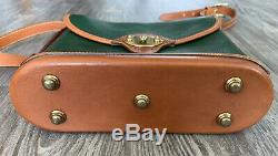 Vintage Dooney & Bourke AWL Fir Green R76 Cavalry Spectator Shoulder Bag Purse