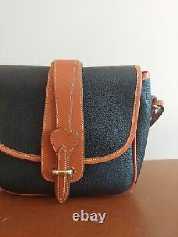 Vintage Dooney & Bourke All Weather Leather Equestrian Over Under Tack Bag