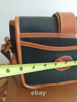 Vintage Dooney & Bourke All Weather Leather Equestrian Over Under Tack Bag