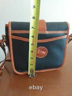 Vintage Dooney & Bourke All Weather Leather Equestrian Over Under Tack Bag