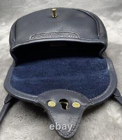 Vintage Dooney & Bourke Cavalry Body Bag Dark Blue AWL. 6x5x2