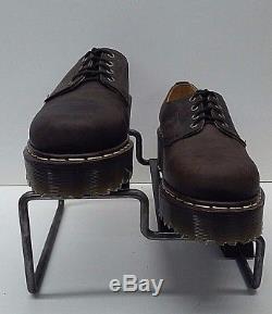 Vintage Dr. Martens 1561 Men's 4 Eyelet Gaucho Crazy Horse Brown Shoes US10 UK9