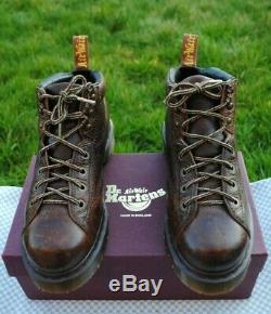 Vintage Dr Martens CRAZY HORSE Boots UK 10 From 90's Made in England