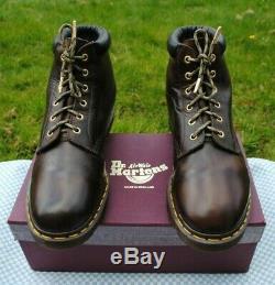 Vintage Dr Martens CRAZY HORSE Boots UK 12 90's Made in England