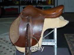 Vintage ELDONIAN Beaufort Leather English Horse Saddle