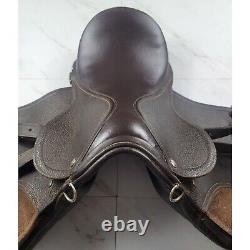 Vintage English Leather Horse Saddle / 16