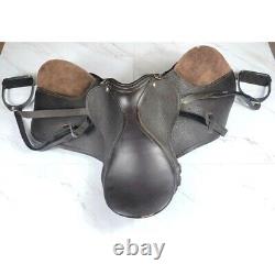Vintage English Leather Horse Saddle / 16