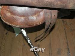 Vintage English Leather Pony Piltch Pad Saddle (STUNNING PATINA)