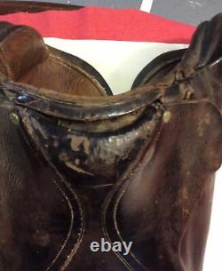 Vintage Equestrain Hors Saddle #467,17 #18 Brown Leather