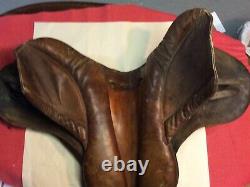 Vintage Equestrain Hors Saddle #467,17 #18 Brown Leather