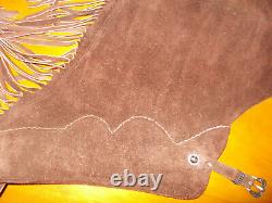 Vintage Equestrian Chaps Women's Handmade Leather Horse Showing Sterling Silver