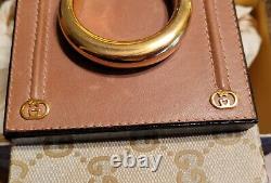 Vintage GUCCI Leather & Metal Horse Snaffle Bit Paperweight Desk Office Decor