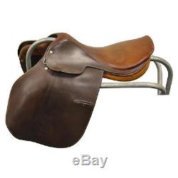 Vintage Gidden London England Brown Leather Equestrian Horse Back Riding Saddle