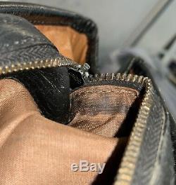 Vintage Gucci Bamboo Boston Bag Leather GG Doctor Handbag 141713