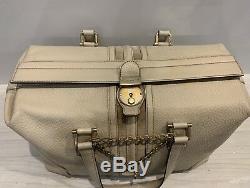 Vintage Gucci Boston Bag Leather Web Stripe Large GG Doctor Handbag