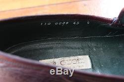 Vintage Gucci Burgundy Leather Horse Bit Loafers IT 45 US 11.5 Made in Italy
