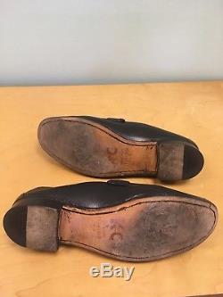 Vintage Gucci Dark Brown Iconic Ribbon Horse Bit Loafers Mens Size 11