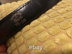 Vintage Gucci Double Horse Head Belt Buckle Black Leather Belt