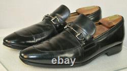 Vintage Gucci Horse-bit Loafers Style 353016 Made In Italy Men's Size 12 Black