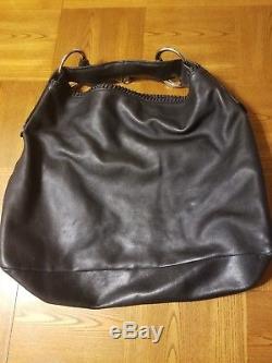 Vintage Gucci Horsebit Black Leather Hobo Shoulder bag XL