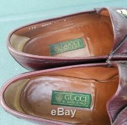 Vintage Gucci Mens Horse Bit Driving Loafers Slip On Shoes Size 43 D