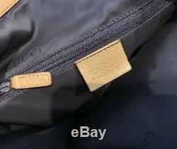 Vintage Gucci Shoulder Bag GG Monogram Clutch Purse Web Strap Handbag Bag