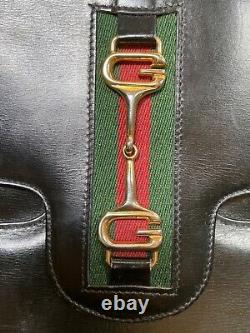 Vintage Gucci sherry horse-bit 2 way stripe purse