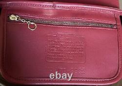 Vintage HTF Red Leather Coach Equestrian 9801 Crossbody Purse Bag Purse USA