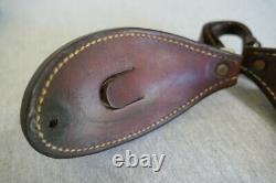 Vintage Hand Crafted Leather Horse Western Roping Rodeo Saddle Bucking Rolls