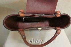 Vintage Hand Tooled Leather Horse Equestrian Western Tote Bag Purse