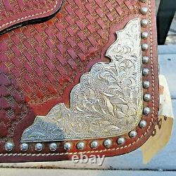 Vintage Hand Tooled Leather Saddle Bags. Horse Motorcycle