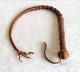 Vintage Handmade Horse Riding Leather Whip Decorative Old Collectible Leth103