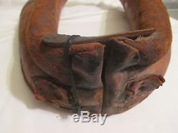 Vintage Horse Collar Country/Western Decor Rustic Yoke Worn Leather Barn Rodeo