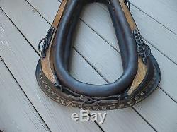 Vintage Horse Mule Pulling Collar Leather The Ferguson Co. In Kentucky LIKE NEW