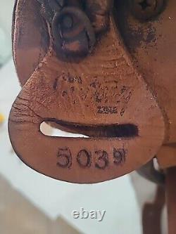 Vintage Horse Saddle 15 Brown Old Barn Find Good For Wall Hanger Read Listing