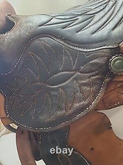 Vintage Horse Saddle 15 Brown Old Barn Find Good For Wall Hanger Read Listing