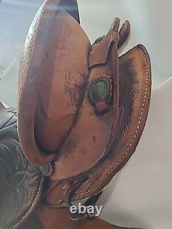 Vintage Horse Saddle 15 Brown Old Barn Find Good For Wall Hanger Read Listing