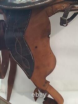 Vintage Horse Saddle 15 Brown Old Barn Find Good For Wall Hanger Read Listing