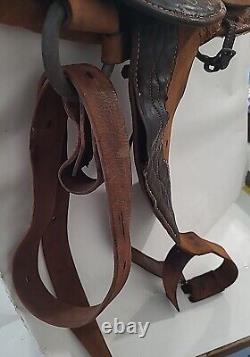 Vintage Horse Saddle 15 Brown Old Barn Find Good For Wall Hanger Read Listing