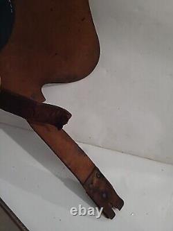 Vintage Horse Saddle 15 Brown Old Barn Find Good For Wall Hanger Read Listing