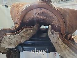 Vintage Horse Saddle 15 Brown Old Barn Find Good For Wall Hanger Read Listing