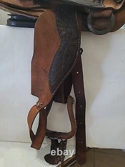 Vintage Horse Saddle 15 Brown Old Barn Find Good For Wall Hanger Read Listing