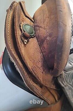 Vintage Horse Saddle 15 Brown Old Barn Find Good For Wall Hanger Read Listing