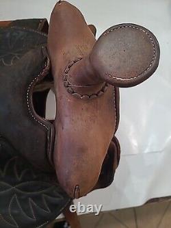 Vintage Horse Saddle 15 Brown Old Barn Find Good For Wall Hanger Read Listing