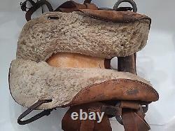 Vintage Horse Saddle 15 Brown Old Barn Find Good For Wall Hanger Read Listing