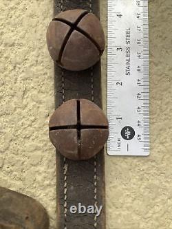 Vintage Horse Sleigh Bells With Leather Strap