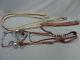 Vintage Humane Visalia Sterling Silver Concho Horse Bit and Leather Reins