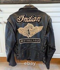 Vintage Indian Iron Horse Motorcycle Jacket XL