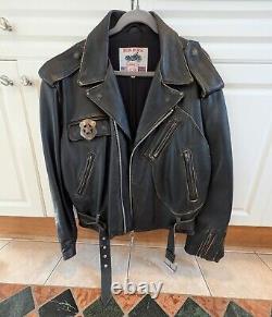 Vintage Indian Iron Horse Motorcycle Jacket XL